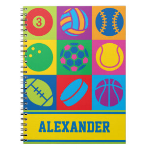 Pop Art Sports Balls Notitieboek