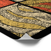 Pop Art Squid Octopus Poster (Hoek)