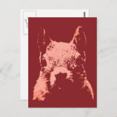 Pop Art Squirrel Briefkaart (Voorkant / Achterkant)