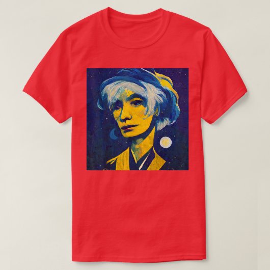 Pop Art Starry Night Andy T-shirt (Design voorkant)
