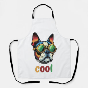 Pop Art Stierhond Met Beschermbril Schort