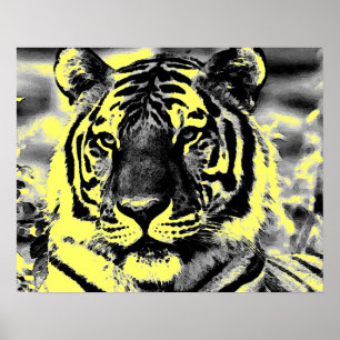 Pop Art Stijl Tijger Posters