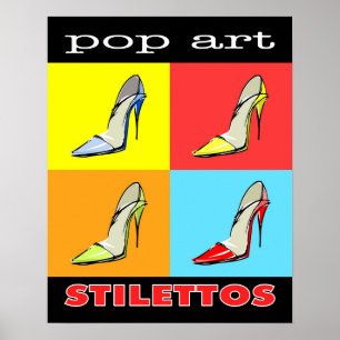 Pop Art Stilettos 16x20 Poster