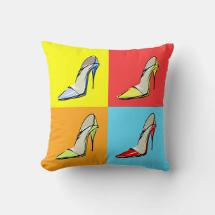 Pop Art Stilettos Coussin, Fashion Thème Coussin