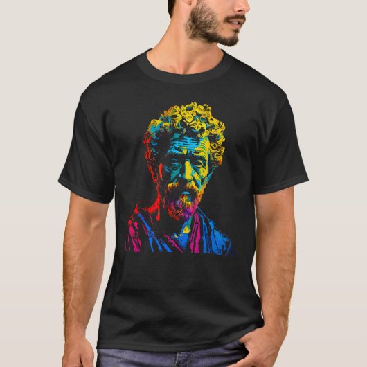 Pop Art Stoic Marcus Aurelius Stoïcisme T-shirt (Voorkant)