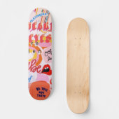 Pop Art Street met naam Skateboard (Voorkant)