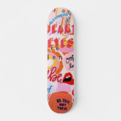 Pop Art Street met naam Skateboard (Voorkant)