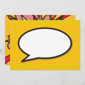 Pop Art stripboek spraakwolk Bedankt (Voorkant / Achterkant)