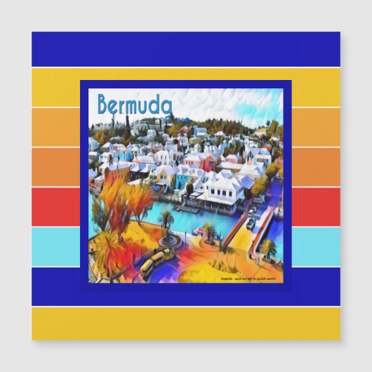 Pop Art Stripes Bermuda (Voorkant)