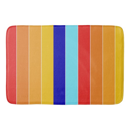 Pop Art Stripes Bermuda Badmat (Voorkant)