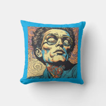 Pop Art Stripfiguur Psychedelische Kussen