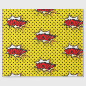 Pop Art Stripverhaal Cadeaupapier (Vlak)