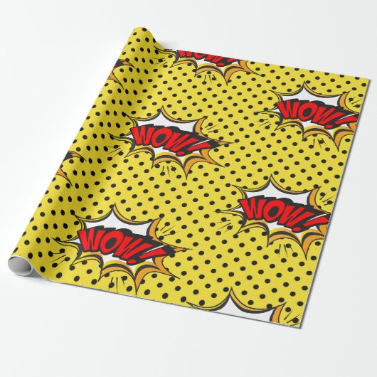 Pop Art Stripverhaal Cadeaupapier (Uitgerold)