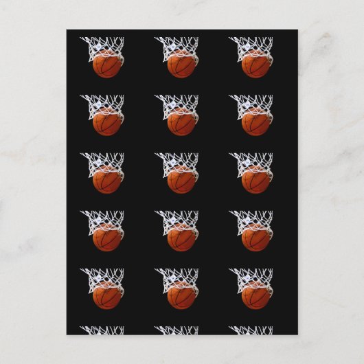 Pop Art Style Basketbal Briefkaarten (Voorkant)