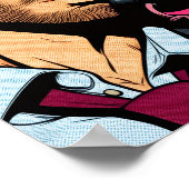 Pop art style hunky guy Poster (Coin)