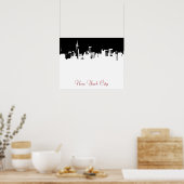 Pop Art Style New York City Script Poster (Cuisine)