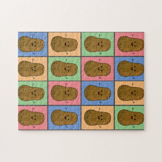 Pop Art Style Potato Legpuzzel (Horizontaal)