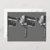 Pop Art Super 8-filmcamera Briefkaart (Voorkant / Achterkant)