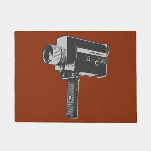 Pop Art Super 8-filmcamera Deurmat (Voorkant)