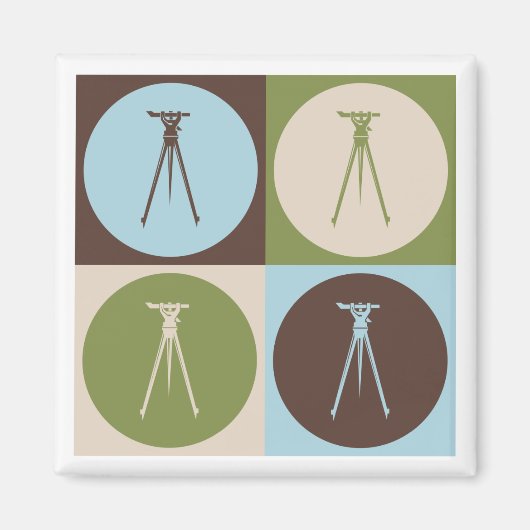 Pop Art Survey Magneet (Voorkant)