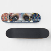 Pop Art Terrier Custom Ambush Snake Skateboard (Horizontaal)