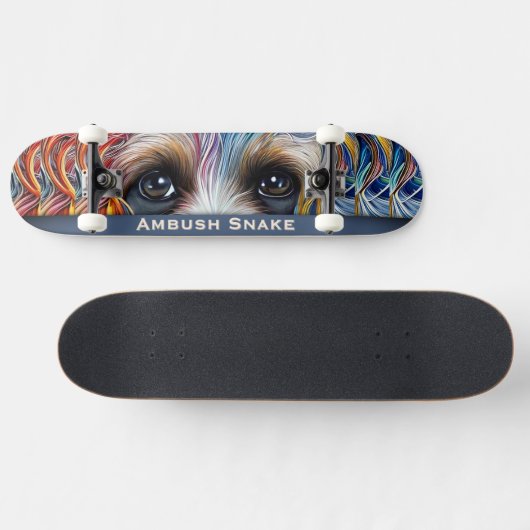 Pop Art Terrier Custom Ambush Snake Skateboard (Horizontaal)
