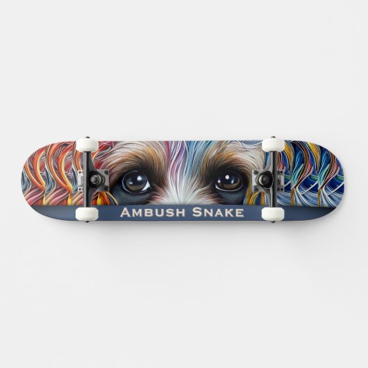 Pop Art Terrier Custom Ambush Snake Skateboard (Horizontaal)