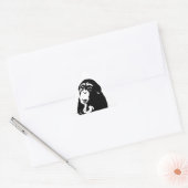 Pop Art Thinking Chimpanzee Driehoek Sticker (Envelop)