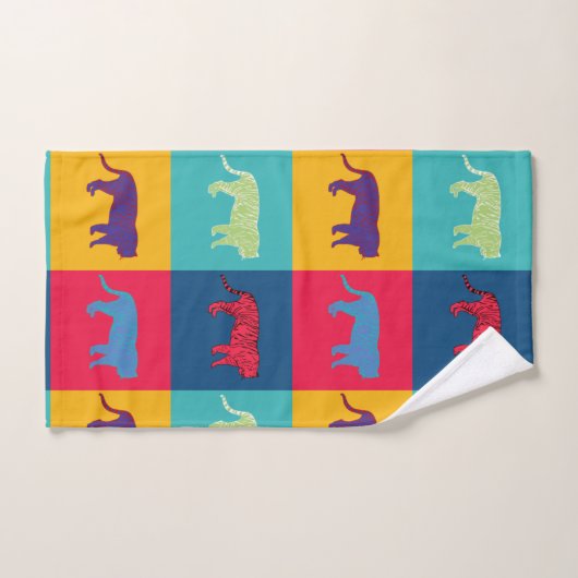 Pop Art Tigers (Serviette à main)