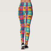 Pop Art Tigers Leggings (Dos)