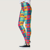 Pop Art Tigers Leggings (Gauche)