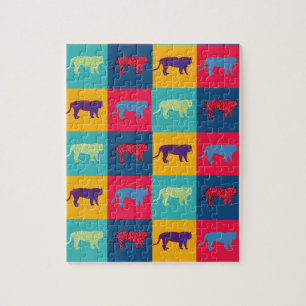 Pop Art Tigers Legpuzzel