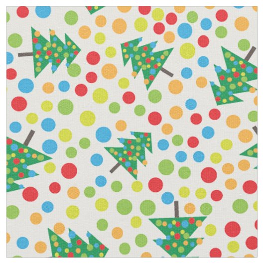 pop art tissu d'arbre de Noël (Fermer)
