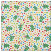 pop art tissu d'arbre de Noël (Échantillon)