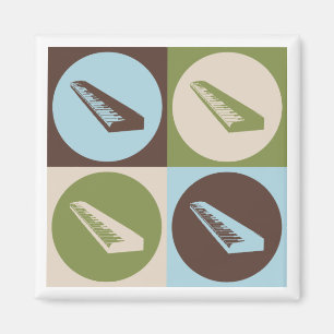Pop Art-toetsenbord Magneet