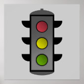 Pop Art Traffic Light Poster (Voorkant)