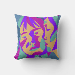 Pop Art | Twee vrouwen | Helder |Sierkussen Kussen