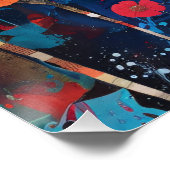 Pop Art Uil Decoupage Perfect Poster (Hoek)