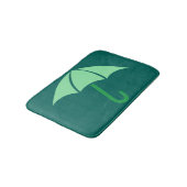 Pop Art Umbrella Green Badmat (Gekanteld)