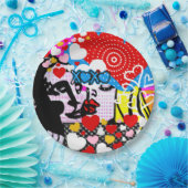 Pop Art Valentijn Papieren Bordje (Feest)