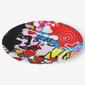 Pop Art Valentijn Papieren Bordje (Gekanteld)
