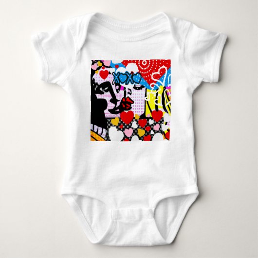 Pop Art Valentijnskaart Romper (Voorkant)