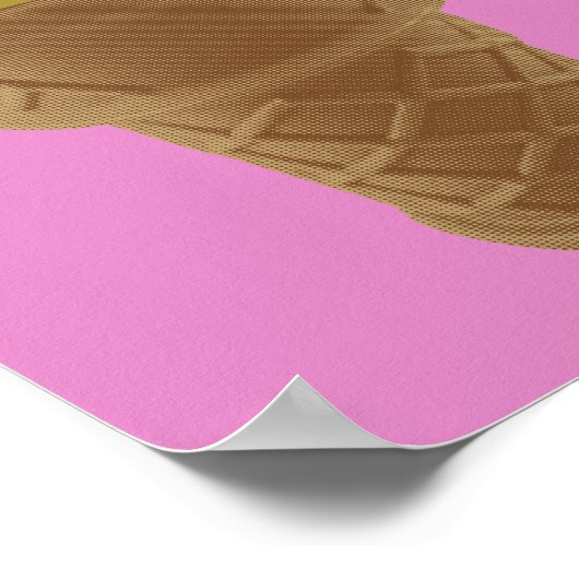 Pop Art Vanilla Ice Cream Cone Poster (Hoek)