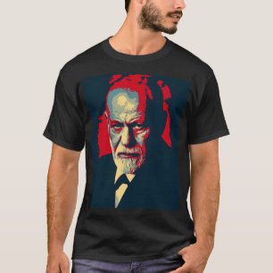 Pop Art-versie van een klassiek portret van Freud T-shirt