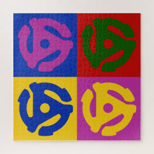 Pop Art Vinyl Record 45 RPM Audiophile Legpuzzel