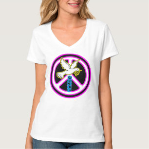 Pop Art Vredesduif Symbool T-shirt