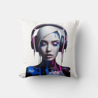 Pop Art Vrienden: Muziek en Lach T-shirt Kussen