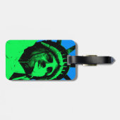 Pop Art Vrijheidsbeeld Bagagelabel (Achterkant horizontaal)