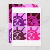 Pop Art Vrijheidsbeeld Briefkaart (Voorkant / Achterkant)
