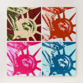 Pop Art Vrijheidsbeeld Legpuzzel (Horizontaal)
